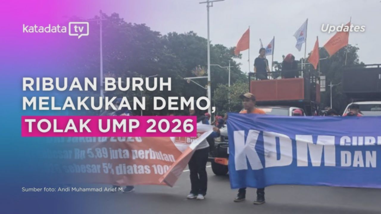 Buruh kembali demo di istana, tolak UMP 2026 DKI dan UMSK Jabar
