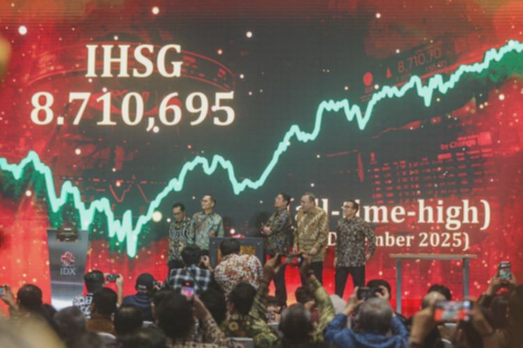 Pasar saham awal 2026 tetap menguat di tengah volatilitas