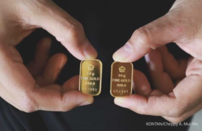 Harga emas Antam naik Rp 40.000 Sabtu (28/2), tembus Rp 3.085.000 per gram