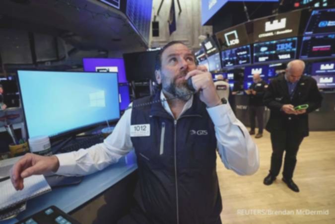 Wall Street bergerak datar, investor cerna data inflasi AS yang lebih jinak